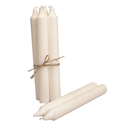 OLIVA - olive pillar candle, white