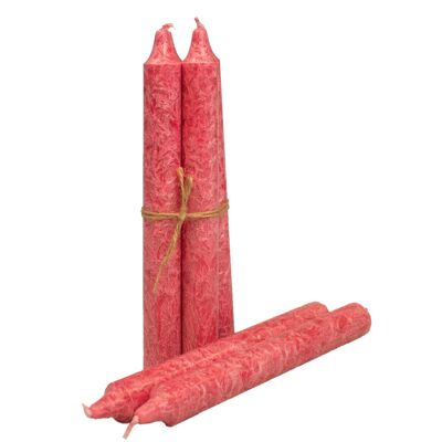 OLIVA - olive pillar candle, red