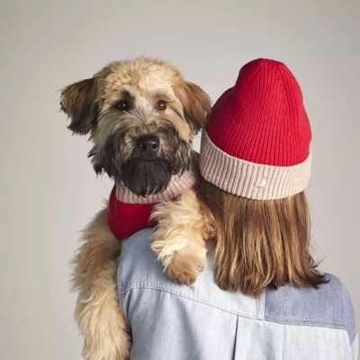 Wool and Cashmere Beanie - Red