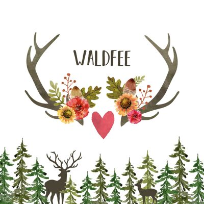 Waldfee Napkin 33x33