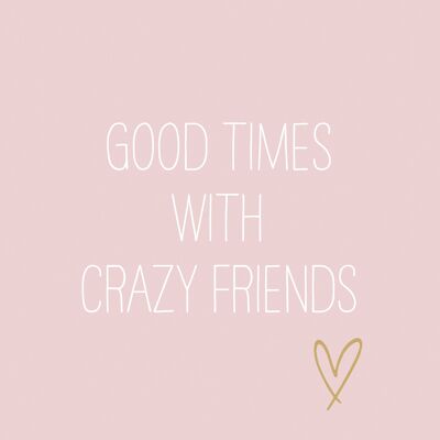 Crazy Friends rosè Napkin 33x33