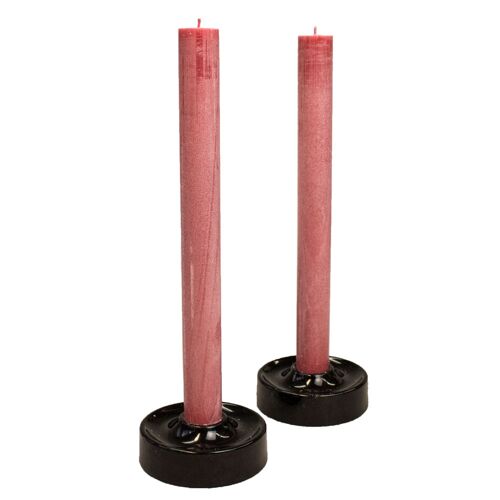 OLIVA - olive pillar candle, 34 cm, red