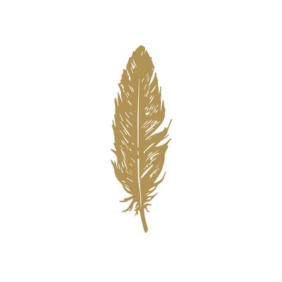 Pure Feather gold Napkin 33x33