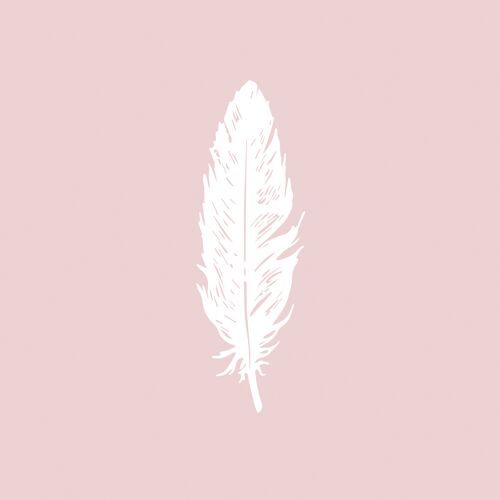 Pure Feather rosé Napkin 33x33