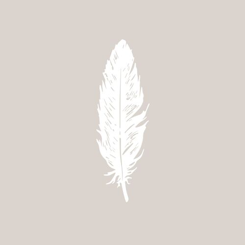 Pure Feather taupe Napkin 33x33