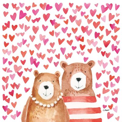 Servilleta Love Bears 33x33