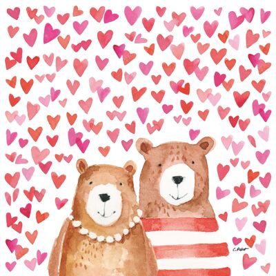 Love Bears Napkin 33x33