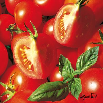 Serviette Tomates Mixtes 33x33