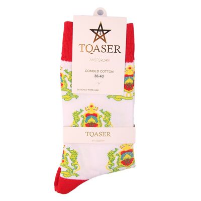 Chaussettes blanches blason