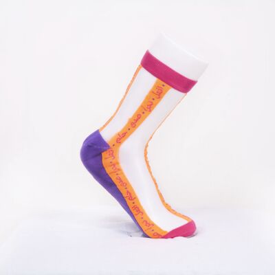 BG sheer socks orange