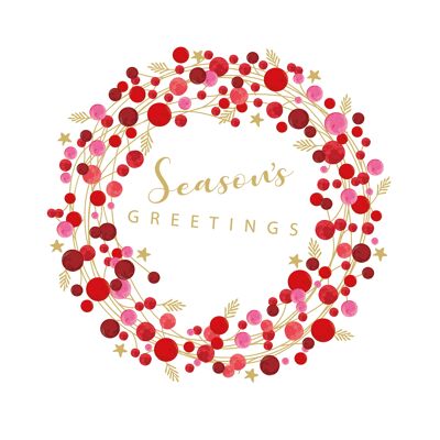 Season's Greetings Napkin 25x25