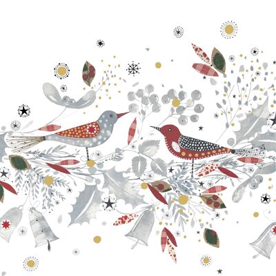 Christmas Birds Napkin 33x33