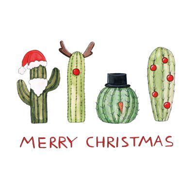 Christmas Cactus Napkin 33x33