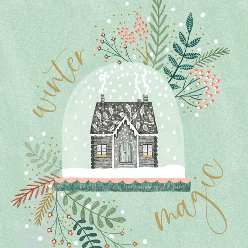 Snowglobe Napkin 33x33