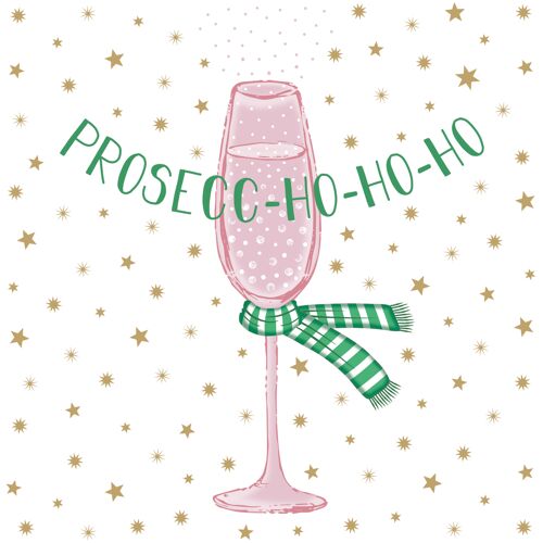 Prosecco-Ho-Ho Napkin 33x33