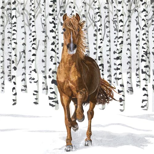 Wilderness Horse Napkin 33x33