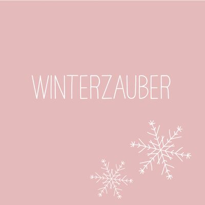 Winterzauber rosé Napkin 33x33