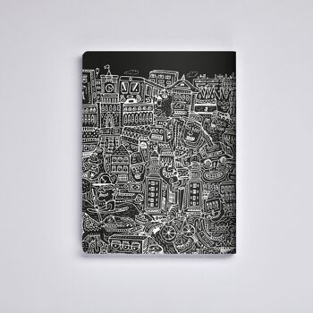 Berlin - Graphique L | carnet nuuna A5+ | Grille de points de 3,5 mm | Papier premium 120 g | cuir noir | produit durablement en Allemagne 9