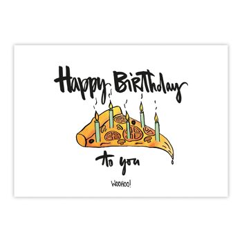 carte postale joyeux anniversaire
