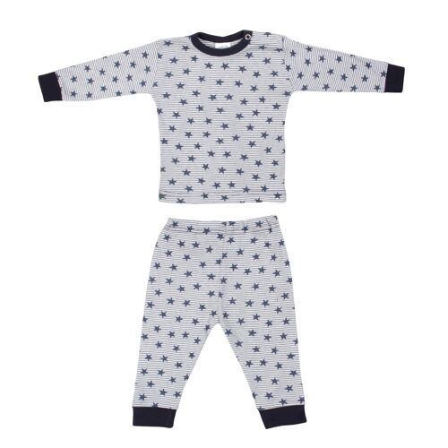 Beeren Pajamas Stripe Star Navy