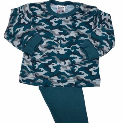 Beeren Baby Pajamas Camouflage/Petrol