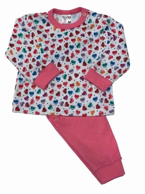 Bears Baby Pajamas Hearts/Pink