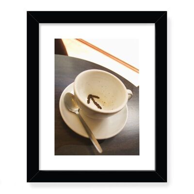 Arrow in Tea leaves Designer Framed Art Print