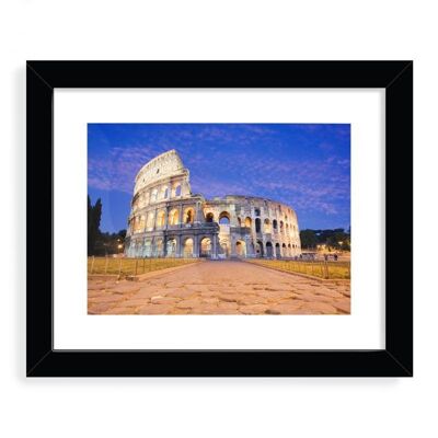 Colosseum at night, Rome, Italy, Designer Framed Art Print
