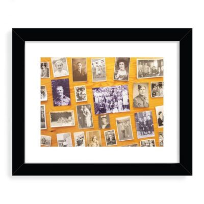 Old family photos Designer Framed Art Print