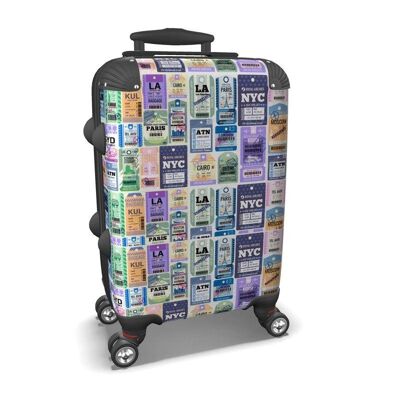 Travel sticker pattern suitcase