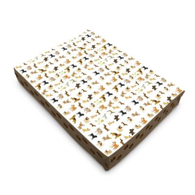 Assorted dogs pattern dog Pet bed 40 x 30 cm/S