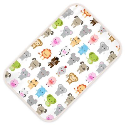 Cute animals baby changing mat