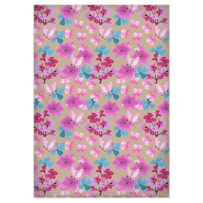 Pink floral pattern duvet