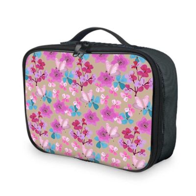 Pink Floral pattern Lunch Bags