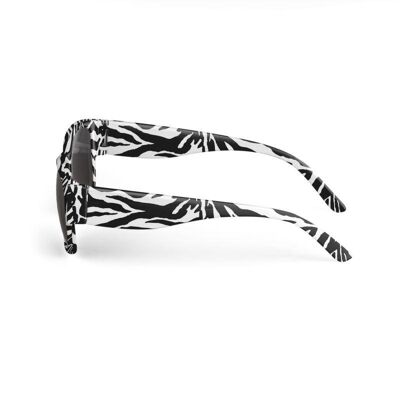 Black and white zebra pattern Sunglasses