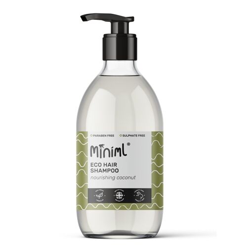 Hair Shampoo Nourishing Coconut 500ml Glass (MIN275)