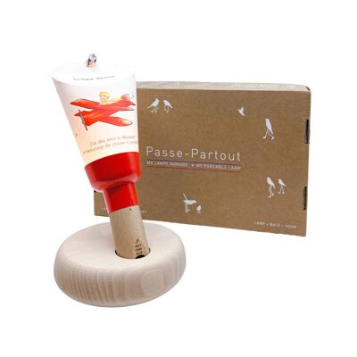 Nomad Lamp "Passe-Partout" The Little Prince In Plane-Red