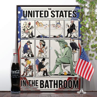 Estados Unidos en el baño