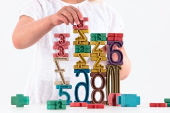 Numéros de pile (34 pièces) - RE-Wood® Montessori Colors 4