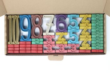 Numéros de pile (34 pièces) - RE-Wood® Montessori Colors 6