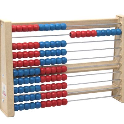 100 counting frame red/blue | RE-Wood® abacus counting frame slide rule