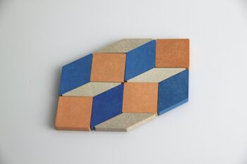 Blocs à motifs géométriques (40 pièces) | Définir le modèle de mandala 3