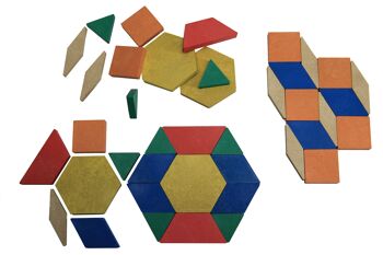 Blocs à motifs géométriques (40 pièces) | Définir le modèle de mandala 2