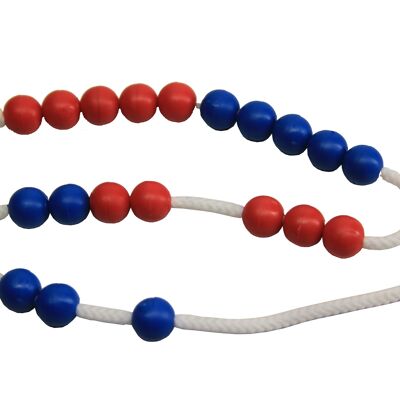 Arithmetic chain up to 20 red/blue | Learning math primary school RE-Plastic® Wissner