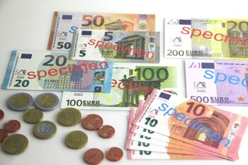 Compra Soldi finti EURO (22 monete e 22 banconote) all'ingrosso