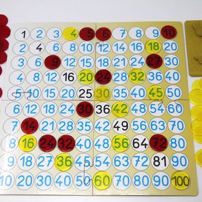juego de matemáticas tabla de multiplicar | 2 jugadores 1x1 juego educativo matemáticas lúdicas