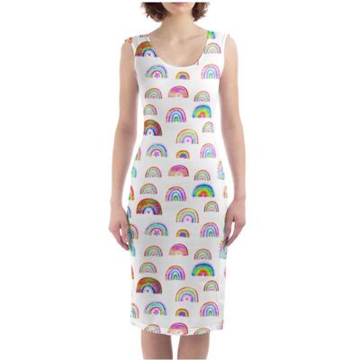 Rainbow Bodycon Dress