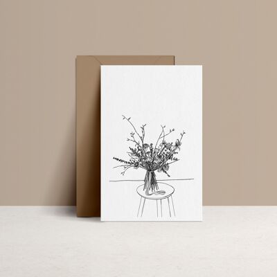THIS BOUQUET - double card and Kraft envelope
