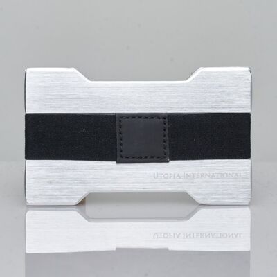 Portefeuille Utopia - Argent - Aluminium - Design Minimaliste RFID