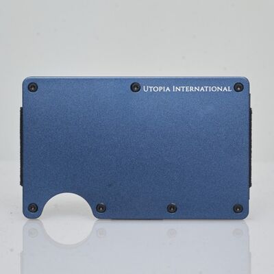 Utopia Geldbörse - Navy - Aluminium - RFID Minimalistisches Design